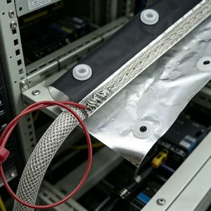 Cable Shielding Wire Protection Fireproof Waterproof Aluminum Foil PVC EMI Shielding Sleeve for Cable