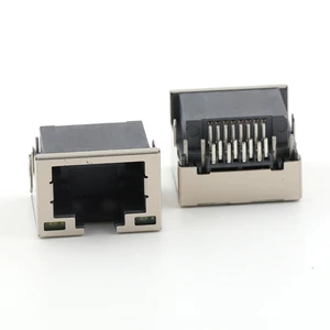 8 Position RJ45 Connector Mid Mount 4.2MM Rj45 Ethernet Female Connector