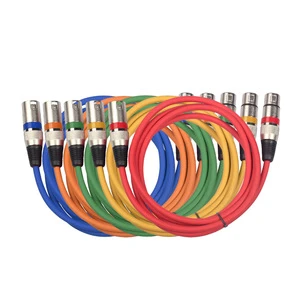Professional Custom 3-Pin XLR Audio Cables High Quality Heavy-Duty Balanced Snake PVC Jacket Foil for Microphones Mixers