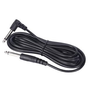 CABLETOLINK Electric Guitar Bass Noise Reduction Braid Shielded Copper Conductor PVC Jacket 0.5mm 2m Audio Cable 6.35mm Male