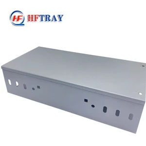 Construction 100mm/150mm Width Fire-Resistant Hot-Dip Galvanized Steel Solid Through Industrial Anti-Corrosive Cable Trunking