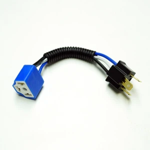 HYUGA Universal Car Truck Boat Marine Headlight Fog Light Wiring Harness Assembly 12V New H4-Socket Plug Plug/No Plug