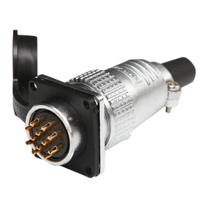 PLS24 square female socket male plug 9 10 11 12 pin P24 WP24 industrial cable electrical connector