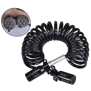 High-quality New 7 Pin Spiral Cable 5m Electrical Cable Assembly for Heavy Duty Truck