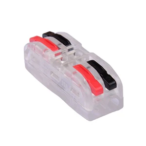222-412 222 SPL-2 2 3 4 5 Terminal Block Splicing Wire Connector Way Lever Conduct L/N DIY Compact Replace New Development