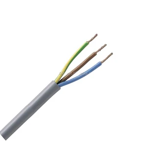 VDE H05VV-F Automotive PVC Flexible Insulated Copper Cable 3g1.0mm2 3g1.5mm2 Yuekai Cable CN;GUA Enameled Conductor 300/500V