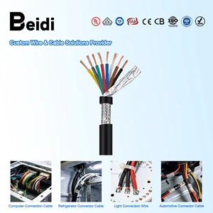 BEIDI UL2517 UL CE Approved 2/3/4/5/6 Cores PVC Shielded Flexible Copper Electric Wire Cable For Chemical Industry Circuit Use