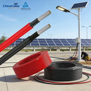 Premium IEC 62930 6mm² Solar PV Cable UV Fire Resistant Tinned Copper Wire for Outdoor Solar Applications DC Wire 2.5mm² 4mm²