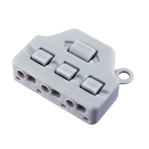 LED Light Cable Connector 3P 1 to 3 Splitter 0-42V 3A Parallel Wiring Nylon Housing Copper Contacts Waterproof Quick Disconnect