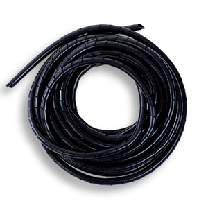 PE Spiral Winding Cable Protective Hose Office Computer Factory's Black and White Electric Cable Sleeve