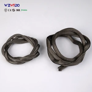 Self Winding Tin Plated Copper Shielding Sleeve Open Type Anti BiteWire Harness Protection Braided Network Pipe for Pet Cat Dog