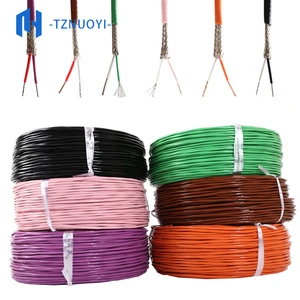 2*24AWG Stranded Thermocouple Wire K/J/T/E/N/S PTFE High Temperature Industrial Compensating Cable Shielded Twisted Extension