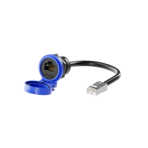 Lshitech Endurance Industrial Waterproof Connector RJ45 Cat5e Ethernet Network Connector With Wire/Cover