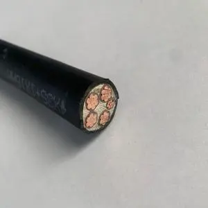 WDZN-YJY 4X35+1X16 Low Smoke Halogen-Free XLPE Insulated Copper Core Fire Resistant Cable PE Jacket 1 KV for Power Distribution