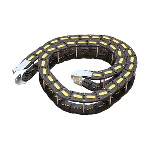 Black Flexible Nylon Cable Drag Chain Carrier with 1 Year Warranty for CNC Construction Machinery Parts Cable and Hose Organizer