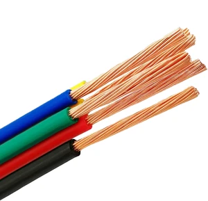 Tanya PVC Insulated 18AWG BVR 450V Single Core USB Cable IP20 Rated Underground Stranded Copper Wire 100m Working Temp 50-100C