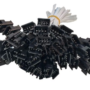 Factory Direct Double Row Snap In Housing Connector White Flat Ribbon Cable Electronic Extension Custom Wire Harness