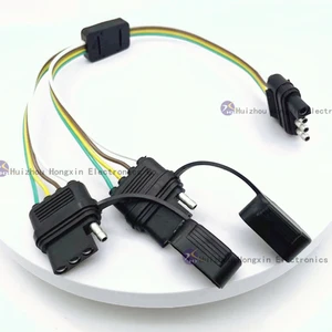 4-Flat Trailer Wiring Harness for Cars Trucks IPC620 Grote Light Trailer Lamp Harness Manufactured with Application Automobiles