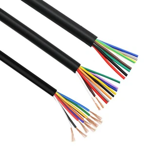 Pure Copper RVV 2-core/3-core 0.12 0.2 0.3 0.5 0.75 1 Square Mm Sheathed Signal Cable
