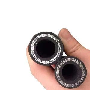 Rubber Fabric Covered Steel Wire Braided High Pressure Hydraulic Hose Oil Heat Resistant High Quality Customizable for