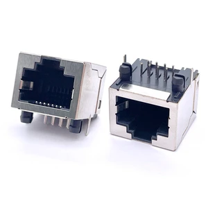 Soulin Single Port Connecteur RJ 45 Female Connector Jack Lan Network RJ45 Socket Connector for Meter