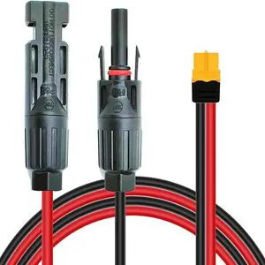 High Quality Solar Cable Male Female Connector XT60 Silver-Plated Copper Conductor 600V Wire Harness for Electronic Solar