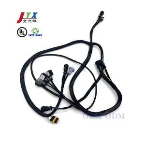 JYX OEM/ODM Customized Industrial Equipment Wire Harness /IATF16949 Certification AMP/JST/MOLEX/KET/JAM Connectors 1-100pin