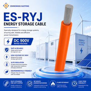 ES-RYJ Industrial Energy Storage Flexible Power Cable Tinned Copper XLPO DC 900V 50A 1*25.0mm Battery Pack Inverter DC System