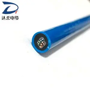 Torsion Resistant Robot Cable 20AWG 7*0.14mm Black Red Blue Yellow White PVC Insulated Copper Wire Underwater Use Can Rotate