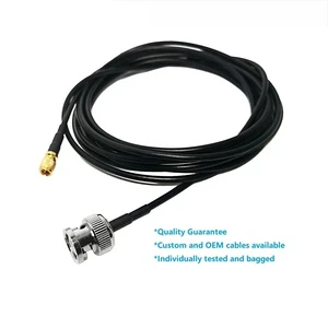 Manufacturer Microdot Cable UNF 10-32 m5 L5 male Connector To BNC male for RG178 RG174 RG316 pigtail ultrasonic probe cable