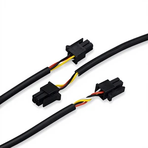 2464-26AWG Four-Core Copper Spiral Shielded Silver Plated Environment Resistant Power Cable MX3.0-4PIN Terminal 43020/43025
