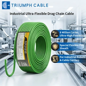 OEM ODM Flexible Cable 3 Core 2.5mm Industrial Super Flexible Servo Cable Drag Chain Cable Braid Shielding Control Cable for CNC