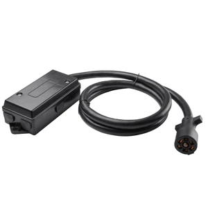 4FT Heavy Duty 7 Way Trailer Extension Cord With Junction Box, Pure Copper RV Standard Trailer Cable