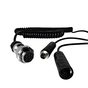 Waterproof IP68 Durable 7core Single Trailer Spring Extension Aviation Cable 6M Pure Copper PVC Heavy Duty Wire