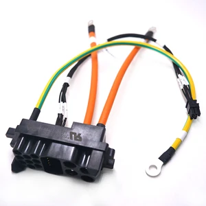 Custom Multicolored 1.0mm Pitch Wiring Harness PTFE High-Temp Ring Terminal Cable for Auto New Energy Applications
