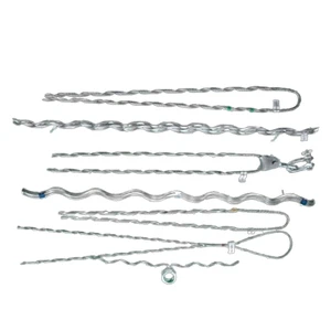Preformed Helical Spiral Tension Suspension Armor Rods Protect Fiber Optic Cable ADSS