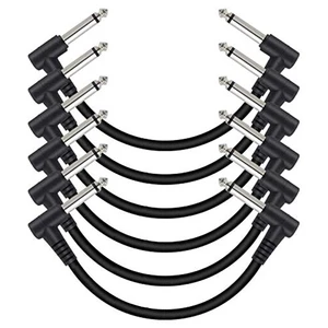 12 Inch Guitar Patch Cable Black Guitar Cables Pedal 1/4