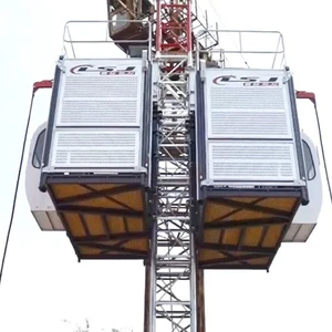 Brand New SC200/200 Construction Elevator With 150m Hoist Capacity Passenger Material Pump And Motor Core Components