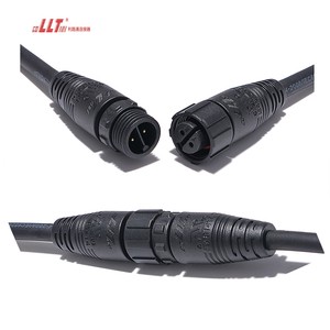 2pin Customized Cable Connector M16 Electrical Cable Connector 3 4 5 6 Pin IP67 Waterproof Cable Connector