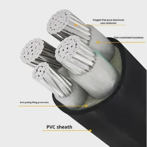 National Standard Aluminum Core PVC YJLV Low Voltage Overhead Polyvinyl Jacket Electrical Engineering Construction Cable