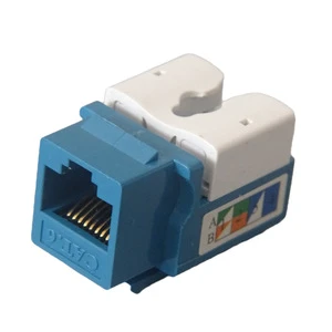 ZHEFAN Female Tool Keystone Jack Cat6 Connectors Rj45 Modular Coupler Cat6 Keystone Jack 90 Degree Utp Modular Jack