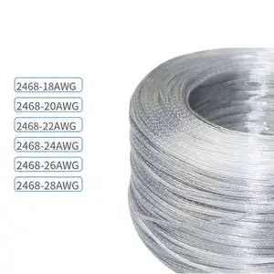 Power Cables Clear 18 20 22 24 26 28 AWG Transparent Cable PVC 2 Cores Wire Cable For Glass Pendant Light