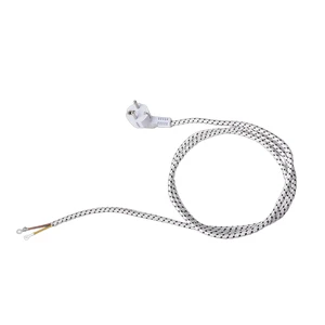 Durable Braided EU CEE 7/7 Plug Power Cord Universal Power Supply Cable For Household Appliances And Industrial Equipment 1.5m