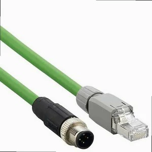 E12490 Industrial Ethernet Cable 0.5 m Connection Cordset for Automation Networking