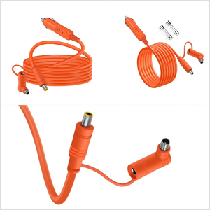 3M 14AWG mobile DC energy storage power charging cable, car charging to DC7909&8020 power cables,