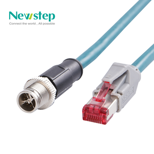 Industrial Standard EN50155 EN50121 M12 Gigabit Ethernet CAT6A 4 8 Pin RJ45 A/D Code Shielded Data System Cable Control Cables
