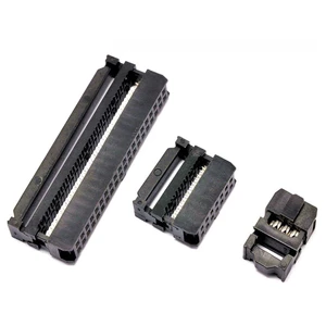 Pitch 2.54mm IDC 2-Piece 3-piece Double Row Y Type Pins 2*8P 2*14P 2*25P FC Cable Connector Male & Female IDC Connectors