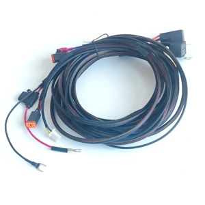IATF16949 Factory High Low Beam LED Work Light Fog Light Auto On-Off Switch Dual Relay Wiring Harness for Off Road Motorcycles