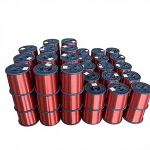 High Temperature Resistant Solid Round Industrial Auto Power Electrical Wires Enameled Aluminum 300V Class 200 Certification