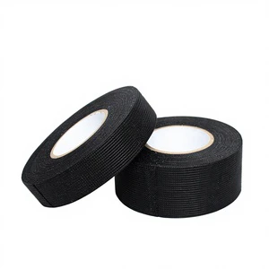 Black Flame-Retardant Velvet Fleece Automotive Wire Harness High-Temperature Resistant Insulating Tape Wear-Resistant Adhesive